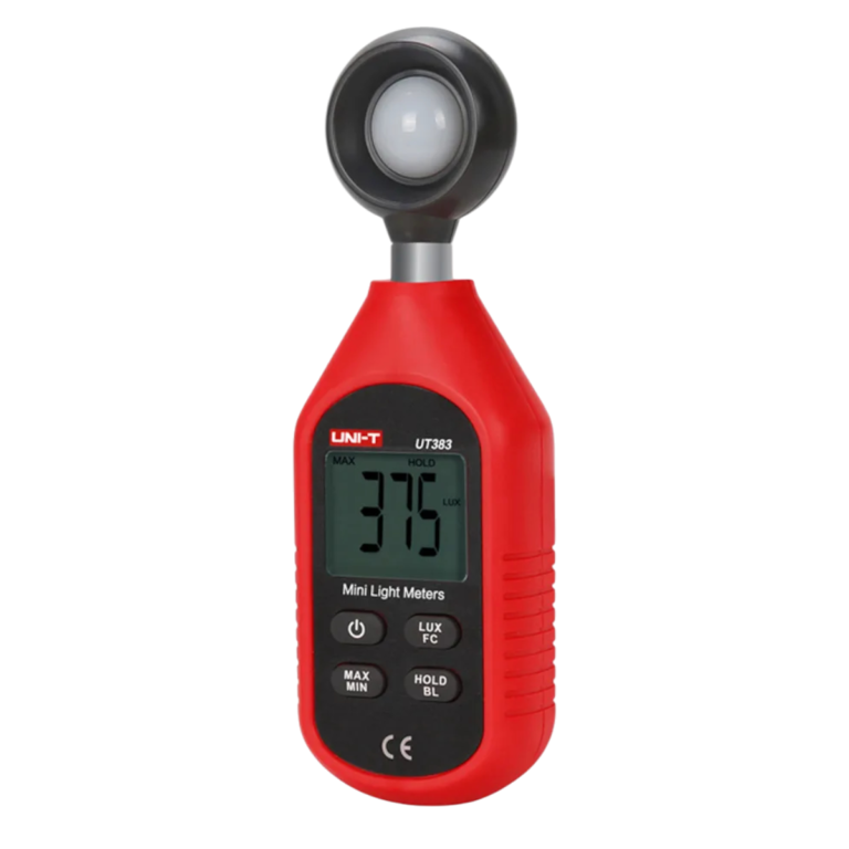 luxómetro UNI T UT 383 bt profesional para medición de niveles de iluminación en trabajos eléctricos