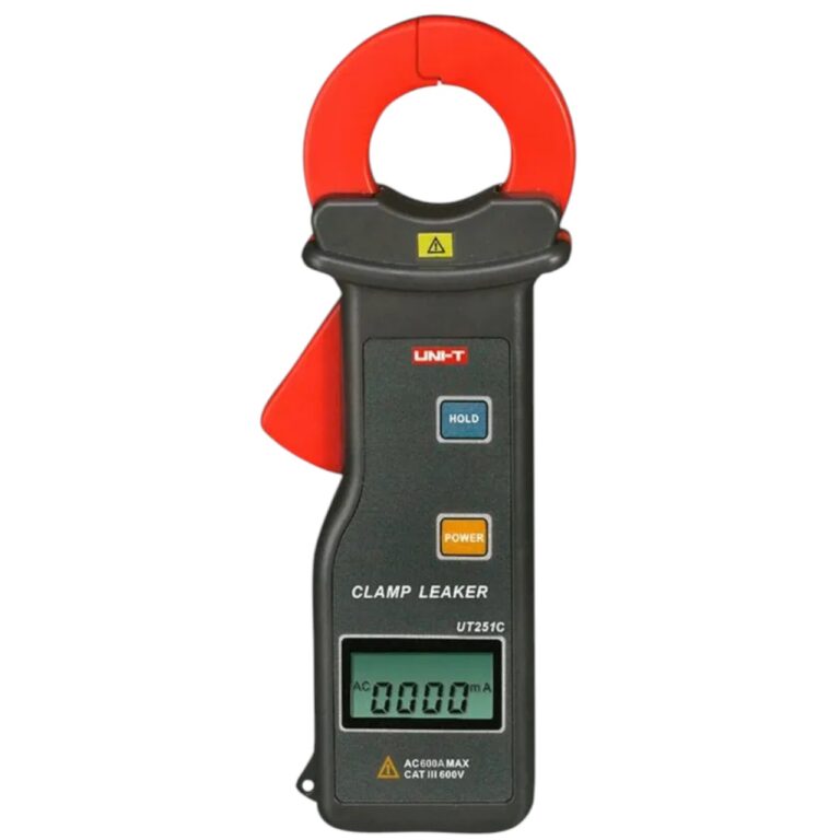 pinza miliamperimétrica UNI T UT 251c para medición de corrientes de fuga